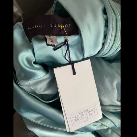 Talbot Runhof Duchesse Satin One-Shoulder Gown - Picture 7 of 7